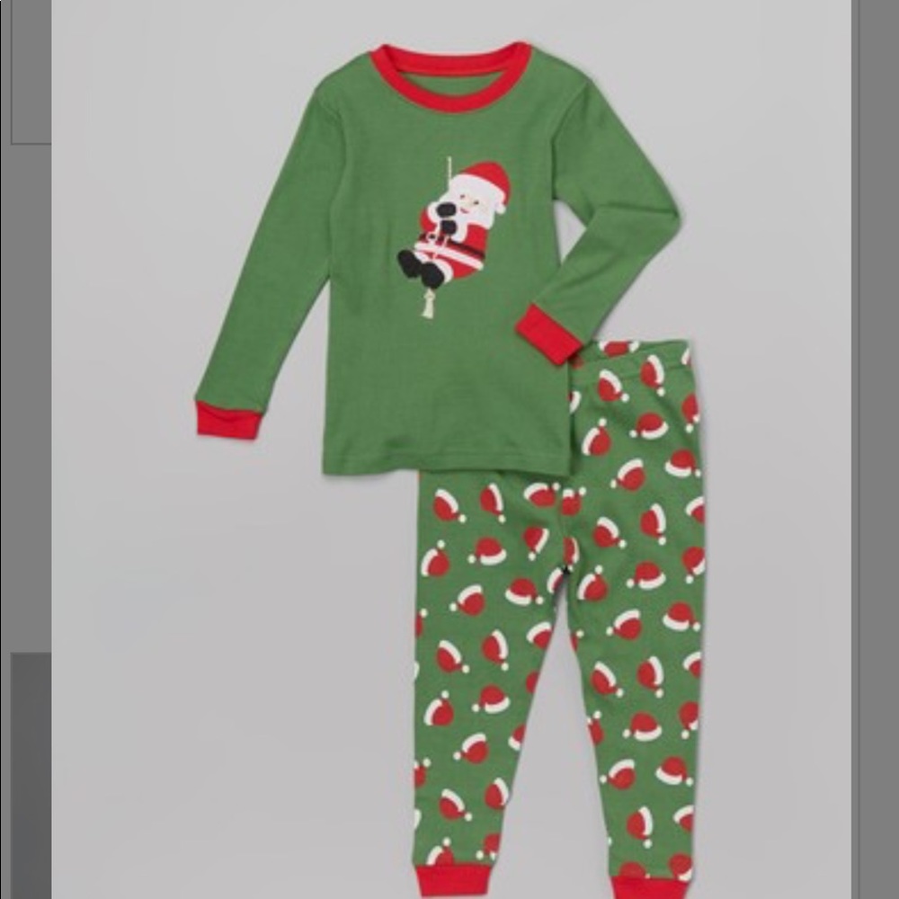 Kids Christmas Santa Pajamas Size 5